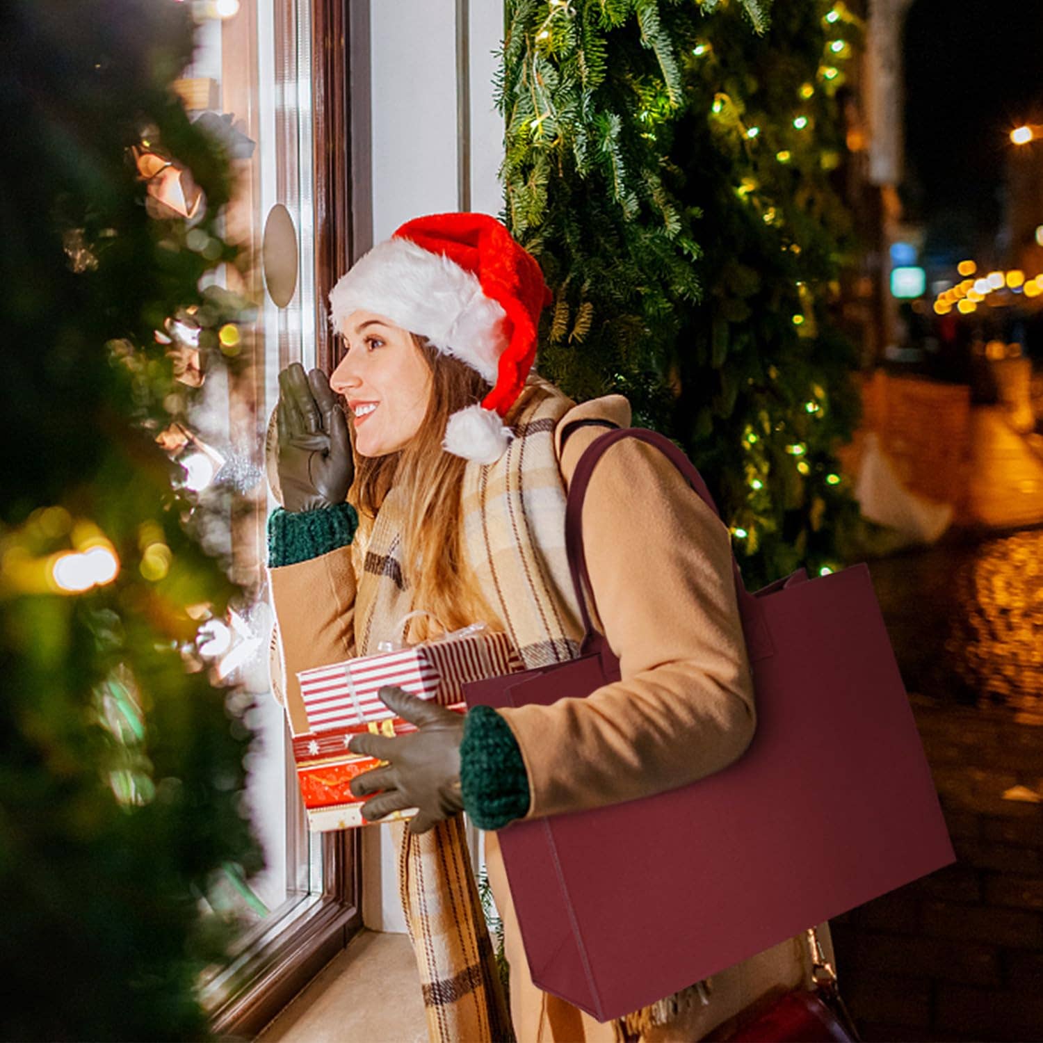 wandf – wholesale Livsmedels-/Shoppingväska – ECOHUB tålig återanvändbar kasse i återvunnet filttyg8