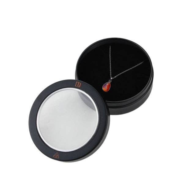 Orange AGNES MULTI COLOR XS DROP PENDANT ON A CHAIN NECKLACE - SD396W for wholesale on Faire2