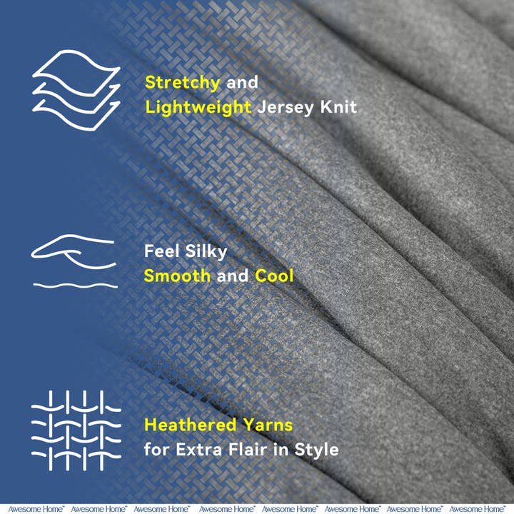 Awesome Home - Wholesale Bedding Set - Soft Easy Care Jersey Comforter Set, 2-Piece5