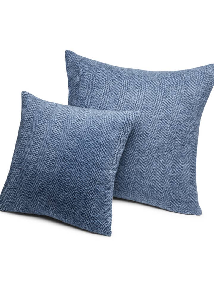 Capas de Almofada Bayside Herringbone Navy por atacado de ChappyWrap