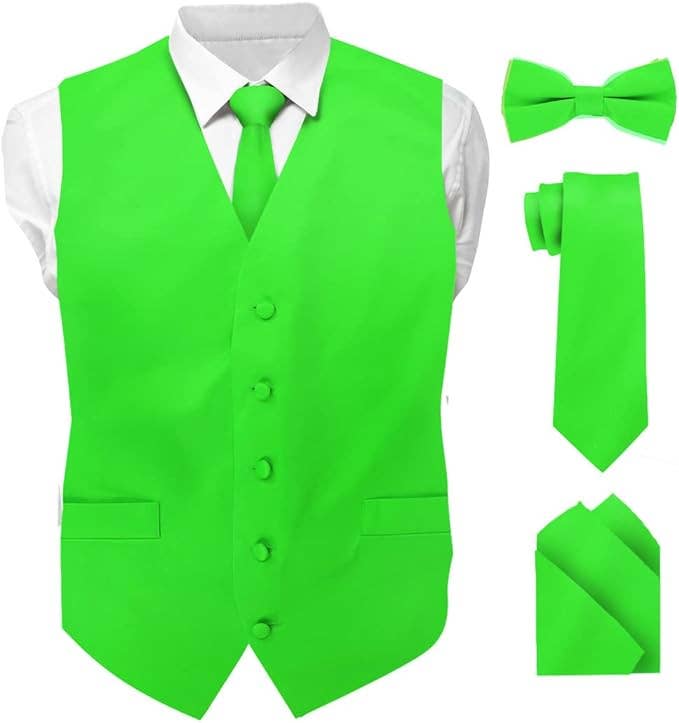 Dubal Brothers - Wholesale Suit Vest - Men's - Vittorio Farina Solid Satin Vest Set (White Back) Var. 01 (Beige-Maize)28