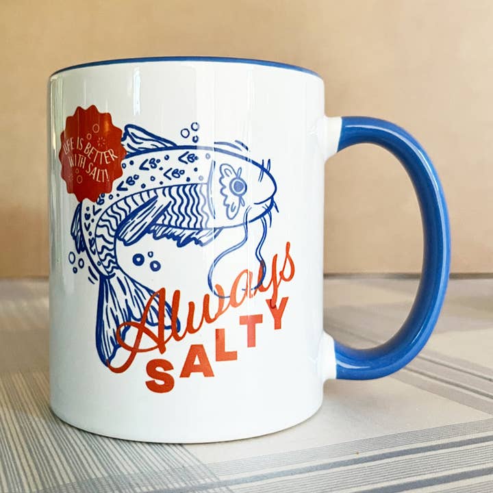 Always Salty Ceramic Mug for wholesale by Sure Fire Studio