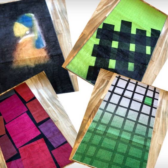 Art-based designer rugs by K. M. Tarek UK for wholesale by K. M. TAREK DESIGNER BRANDS INT'L GROUP (UK) LTD