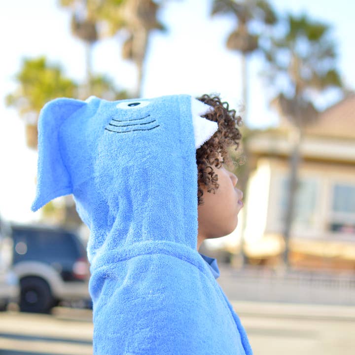 Yikes Twins - Wholesale Hooded Towel - Kids & Baby - Shark Hooded Towel for toddlers ages 2 to 8 years old4