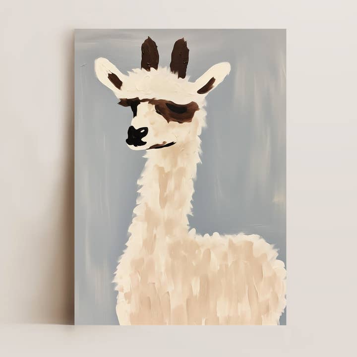 Impression de lama cool pour la vente par Alluvion