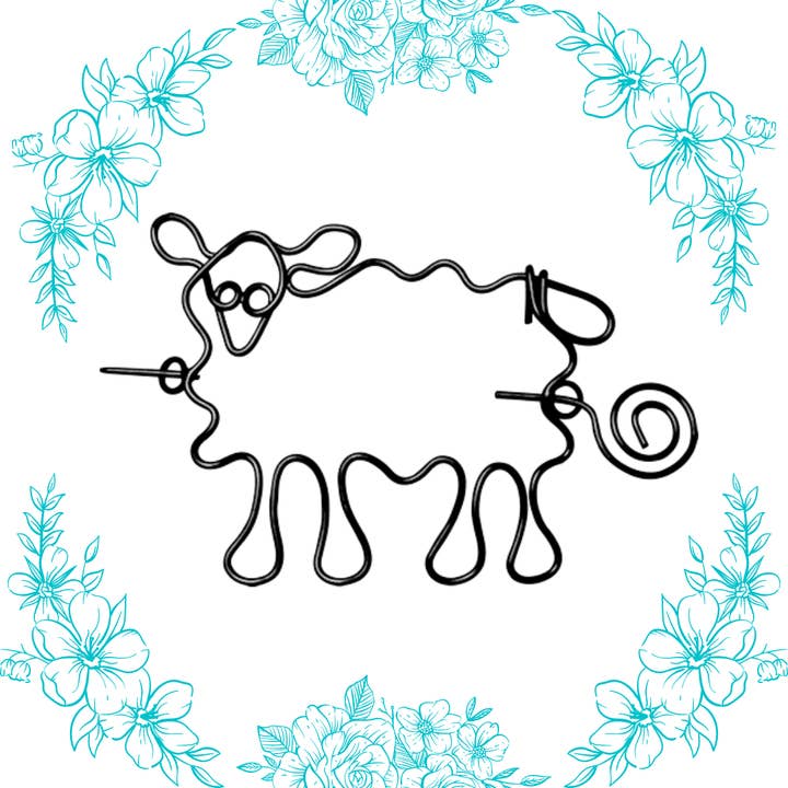 Nirvana Sheep Shawl Pin for wholesale by The KnittingZone