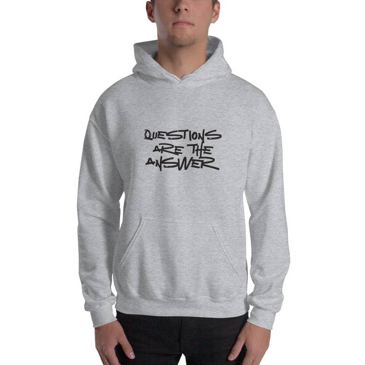 Questions are the Answer Unisex Hoodie for wholesale by nakedpastor