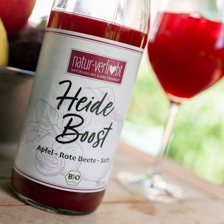 Heideboost organic apple beetroot juice for wholesale by natur-verliebt