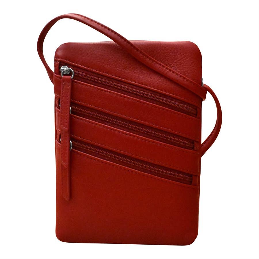 ili New York - Wholesale Crossbody Bag - Women's - 6072 SMALL TRIPLE ZIP CROSSBODY12