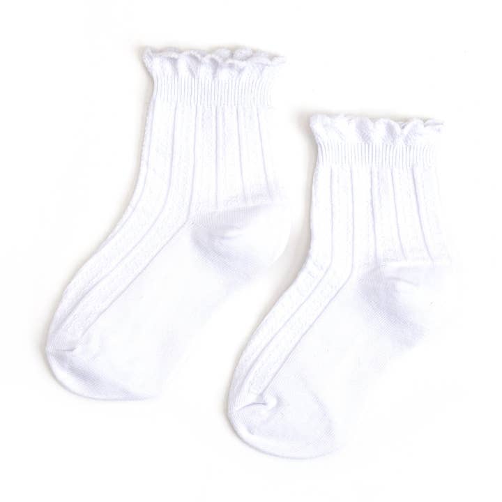 White Frill Midi Socks for wholesale by Little Stocking Co.