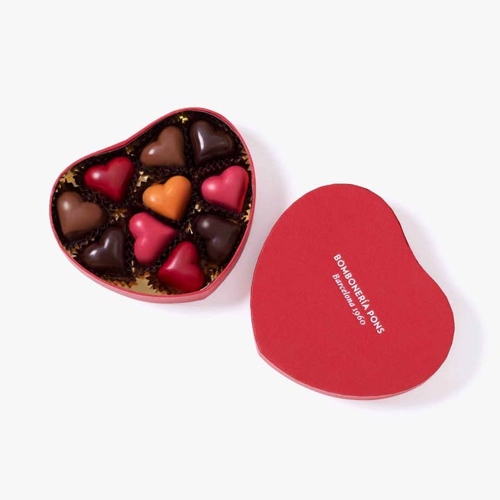 Heart Chocolates - Heart Box 150g for wholesale by Bomboneria Pons