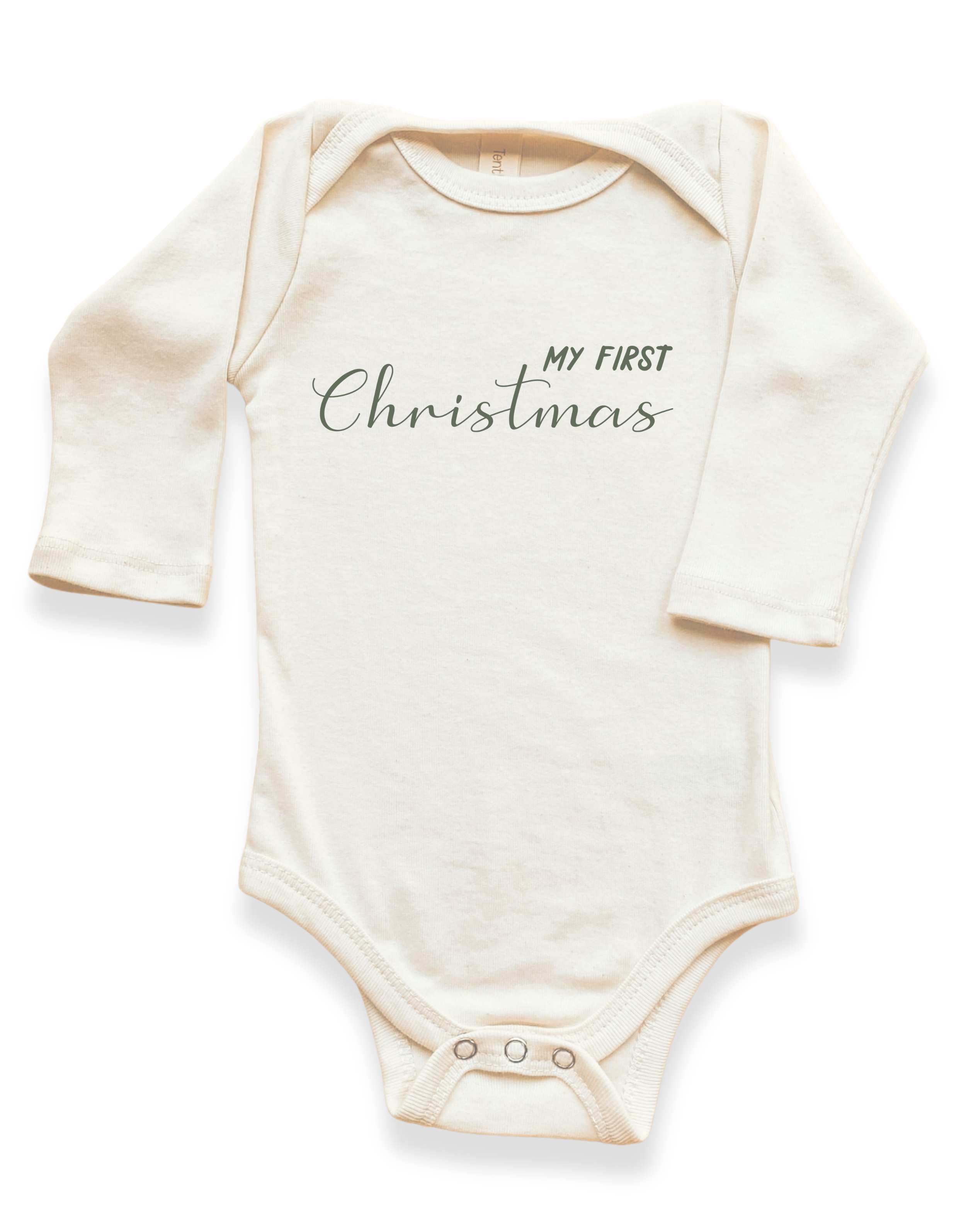 Tenth & Pine - Vente Body (sans pieds) – bébé - Mon premier body de Noël en coton bio à manches longues pour bébé5