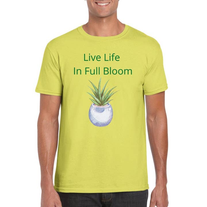 The Graceful Dragonfly – wholesale Screen printed t-shirt – Men′s – Living Life In Full Bloom Shirt, Plant Lover Gift, Positive8