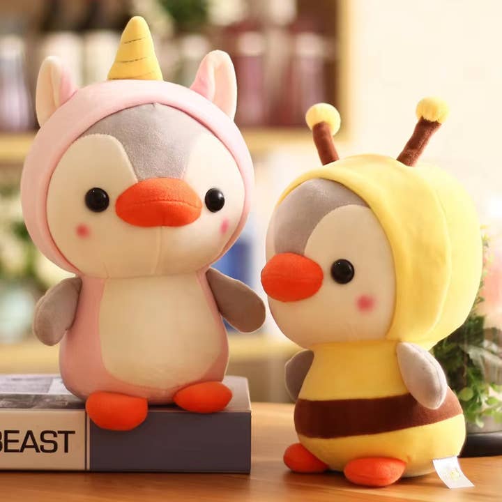 PR GROUPS LLC - Venta al por mayor Peluche - Niños y bebés - Pequeño Peluche de Pingüino Rana para Niños - Surtido