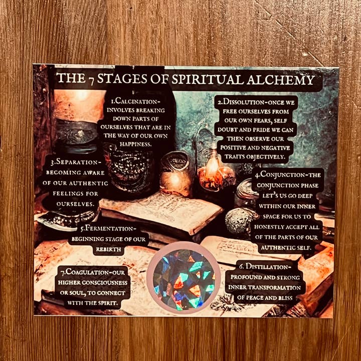 Only Crystals Remain - Wholesale Tarot Cards - 7 Stages of Alchemy Scratchers