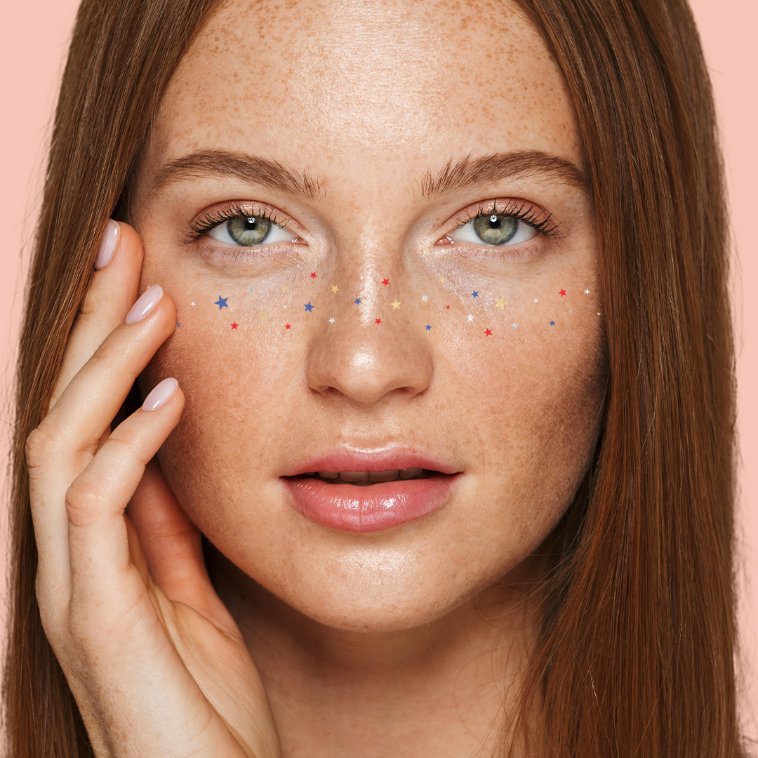 Flash Tattoos - Wholesale Temporary Tattoo - USA STARRY FRECKLES temporary tattoos - freckle face patch5