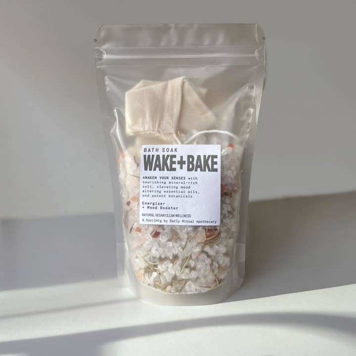 Daily Ritual Apothecary - Wholesale Bath Soak/Milk - Wake + Bake Bath Soak Pouch