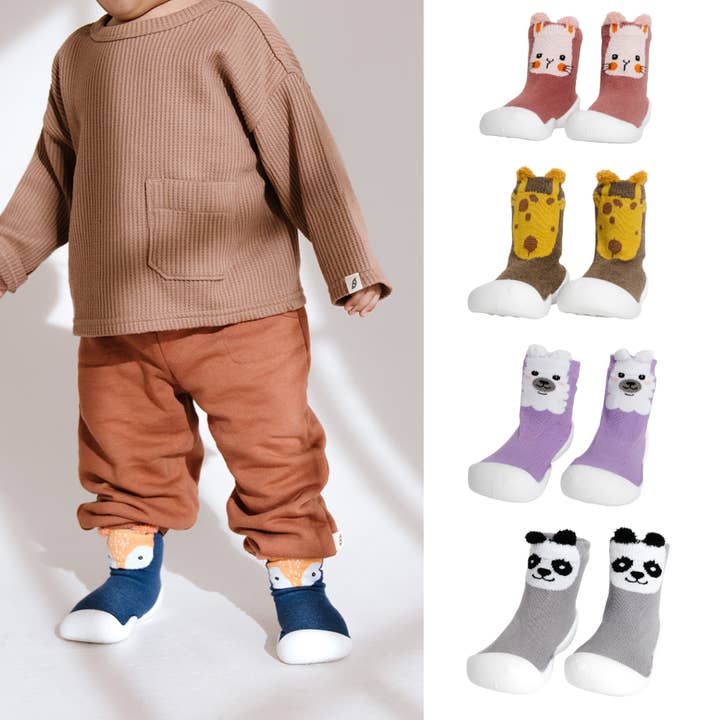 White Sole SlipKix™ for wholesale by Romp Stomp