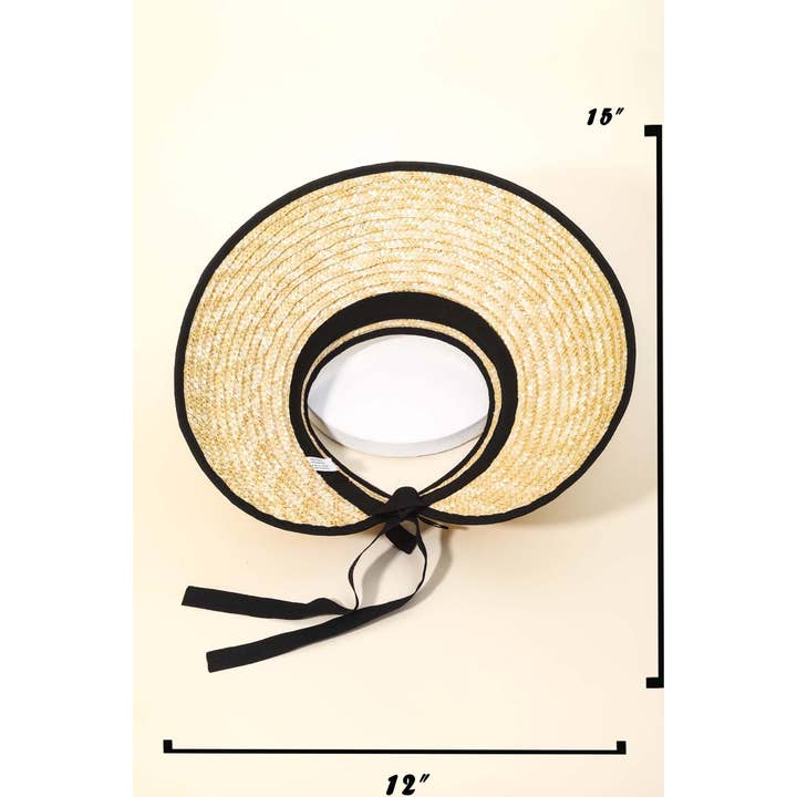 Anarchy Street – wholesale Visor – Women's – Straw Weave Fashion Visor Hat