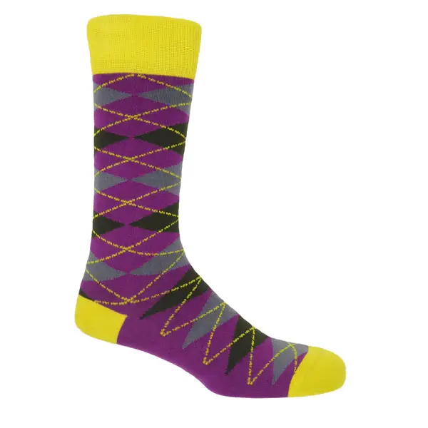 Peper Harow Socks - Wholesale Socks - Men's - Argyle Men's Luxury Socks1