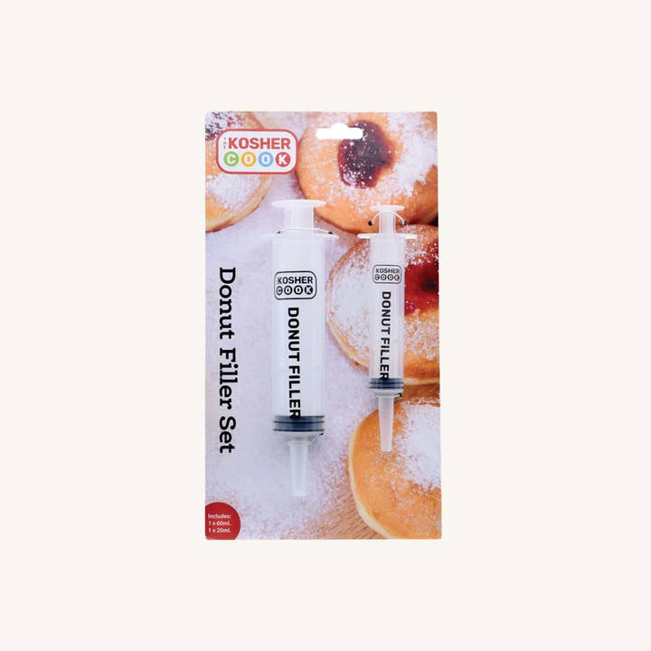 Ner Mitzvah – wholesale Craft supplies – Plastic Donut Filler Set - 2 Pieces