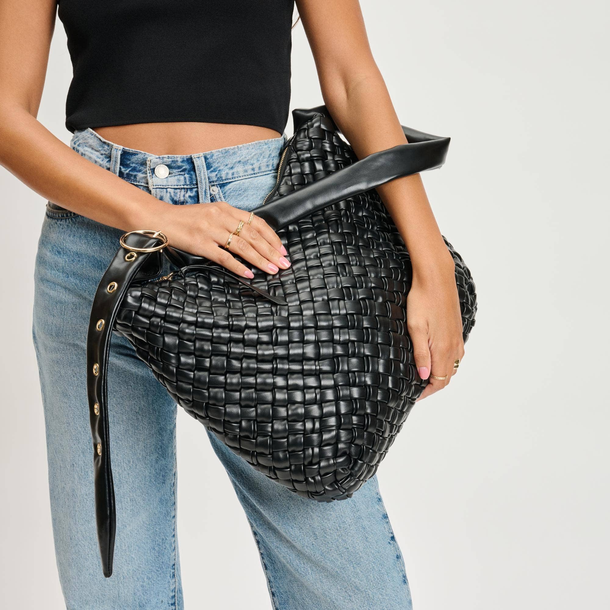 Moda Luxe – bolsa tiracolo - Mulher por atacado – Bolsa Transversal Clássica Trançada20