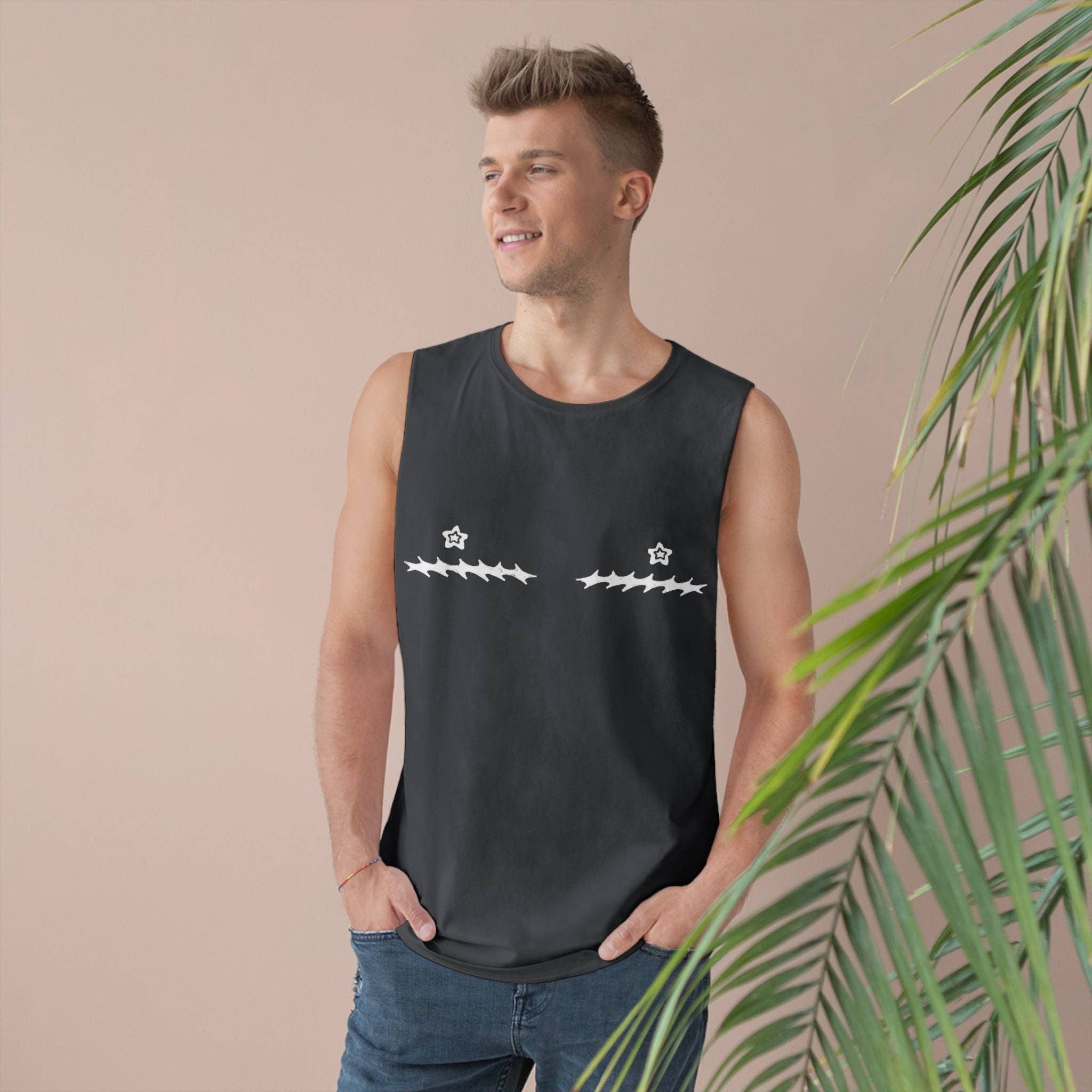 SoftBoysClub - Wholesale Tank Top - Women's - Star Nipple Top Surgery Scars Tank Top6