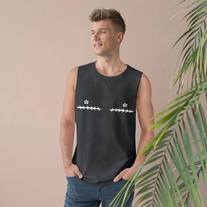 SoftBoysClub - Wholesale Tank Top - Women's - Star Nipple Top Surgery Scars Tank Top6