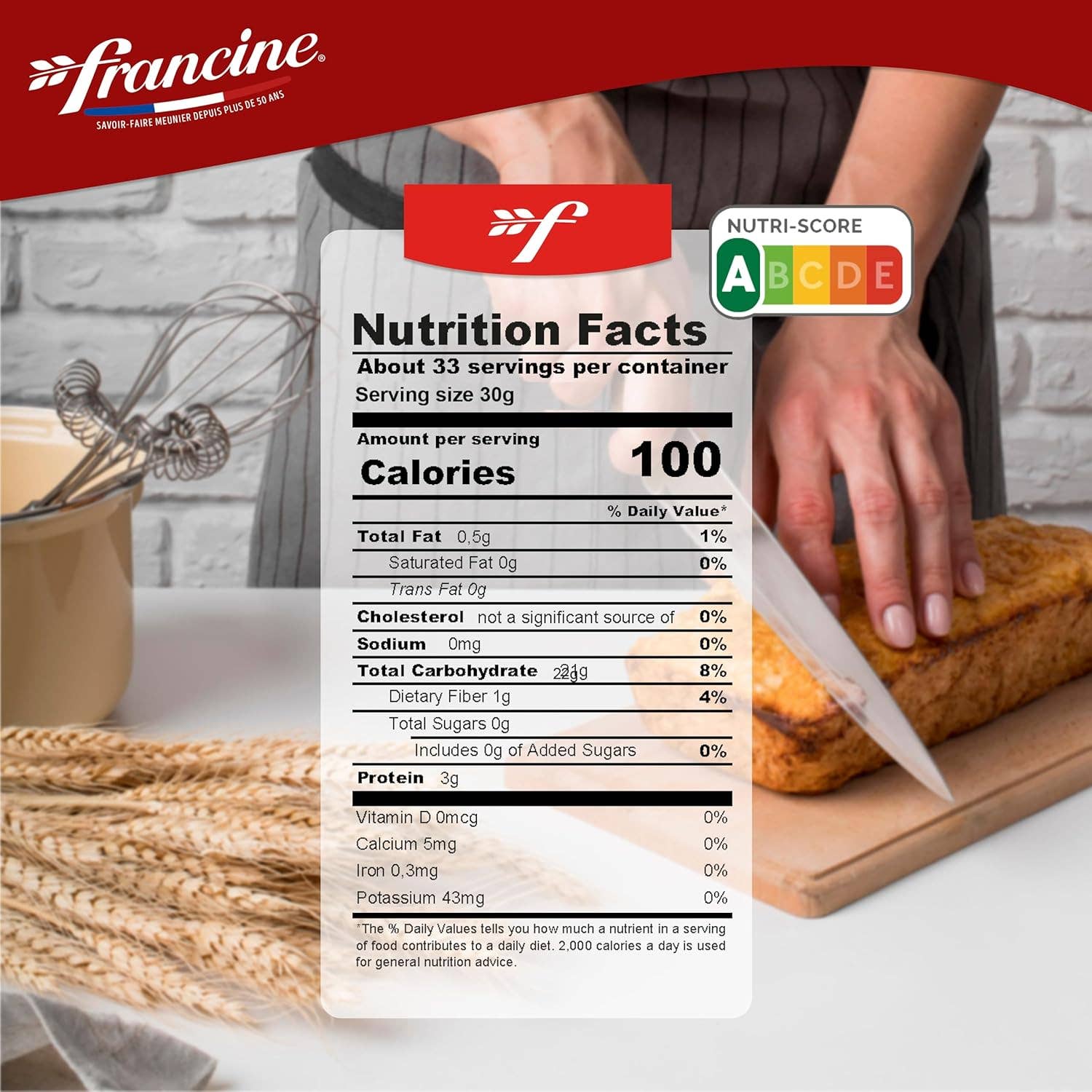 Think Distributors - Wholesale Flour - French All Purpose Organic T.55 Wheat Flour - 2.2 lbs1