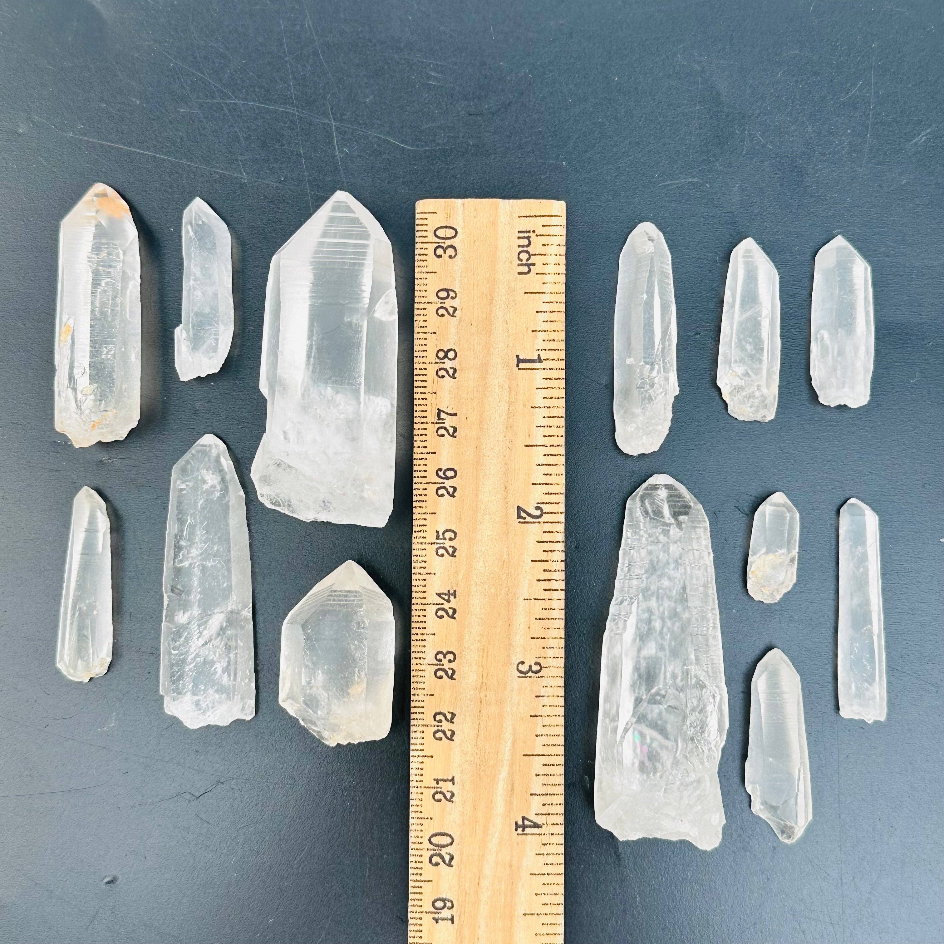 Rock Paradise – wholesale Spiritual stone/crystal – Natural Lemurian Quartz Crystal Points - 1/2 pound bag -5