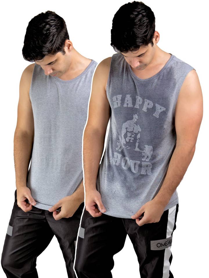Happy Hour Muscle Tank - Sweat Activated for wholesale by OmegaBurn