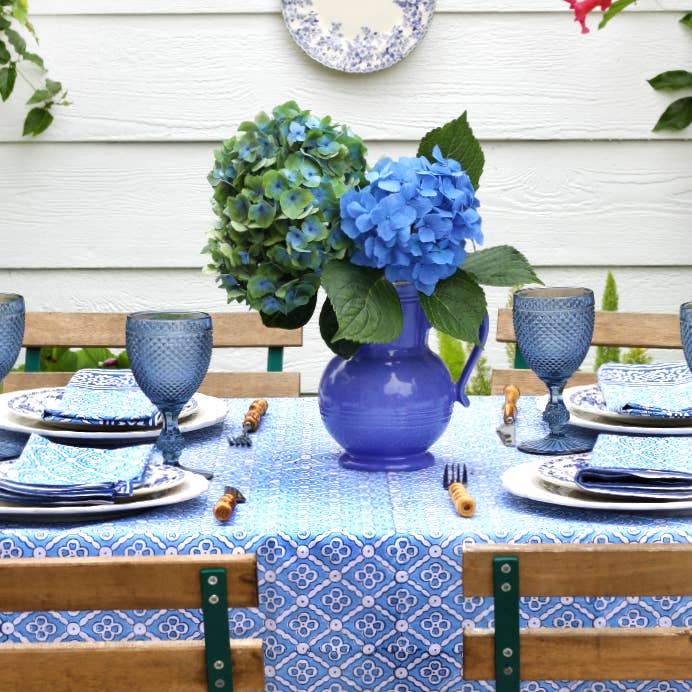 PACIFIC & ROSE TEXTILES – Großhandel Tischdecken – Tischdecke Seville Blue3