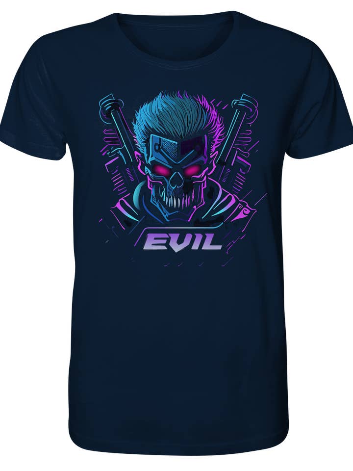 Vallhalla Designs - Wholesale Screen Printed T-Shirt - Unisex - Cyberpunk Evil Future T-Shirt – Bold Design for Futuristic Rebels