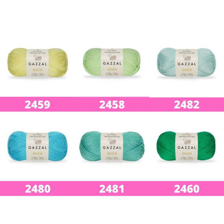 Craftsyarn - Wholesale Yarn - Amigurumi yarn | Gazzal Giza Cotton Yarn| Crochet cotton