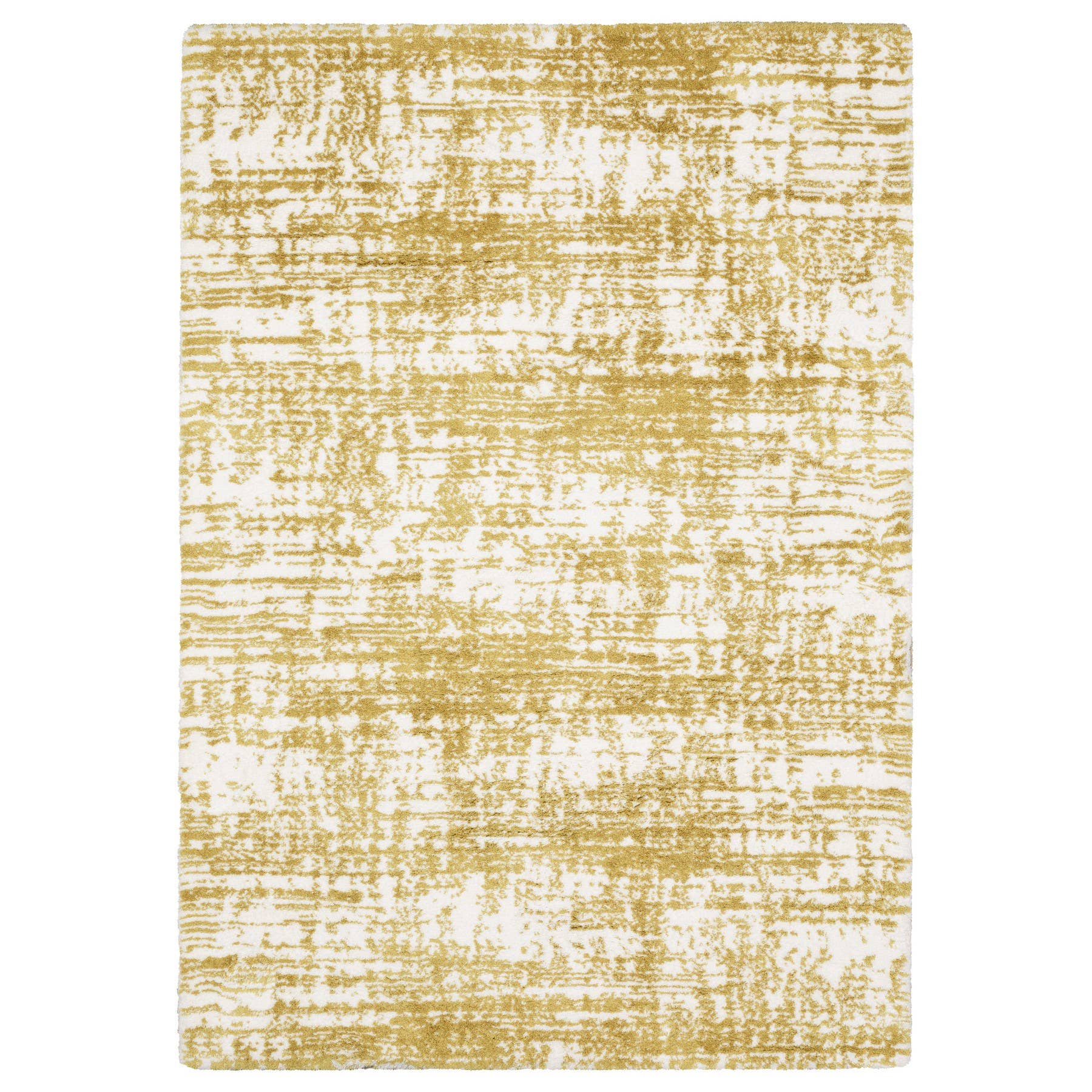HomeRoots - Wholesale Area Rug - 2' X 3' Gold And Ivory Abstract Area Rug0