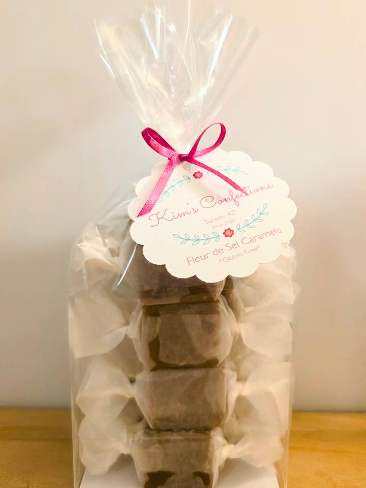 Fleur de Sel Caramels *gluten free* for wholesale by Kim's Confections