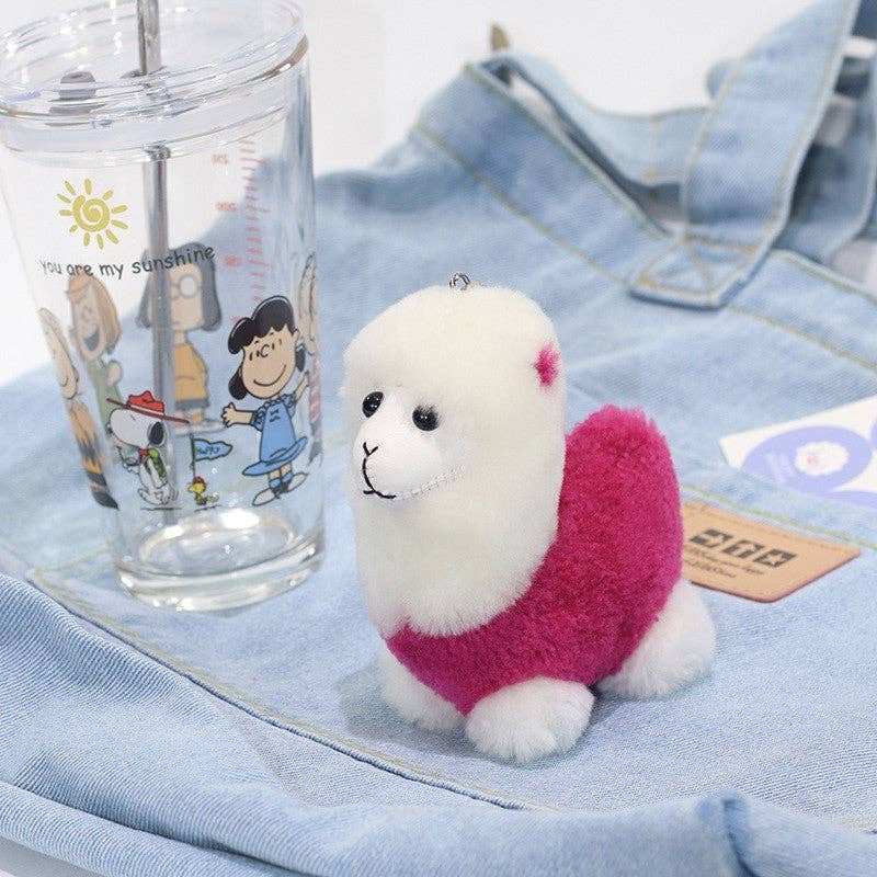 FurDecoration - Vendita all'ingrosso Portachiavi - Donna - Portachiavi in lana di alpaca mini - adorabile e alla moda5