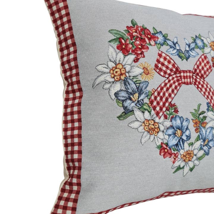 Lunaria Lab - Vendita all'ingrosso Cuscini decorativi - Federa Cuscino Cuore Country in Gobelin1