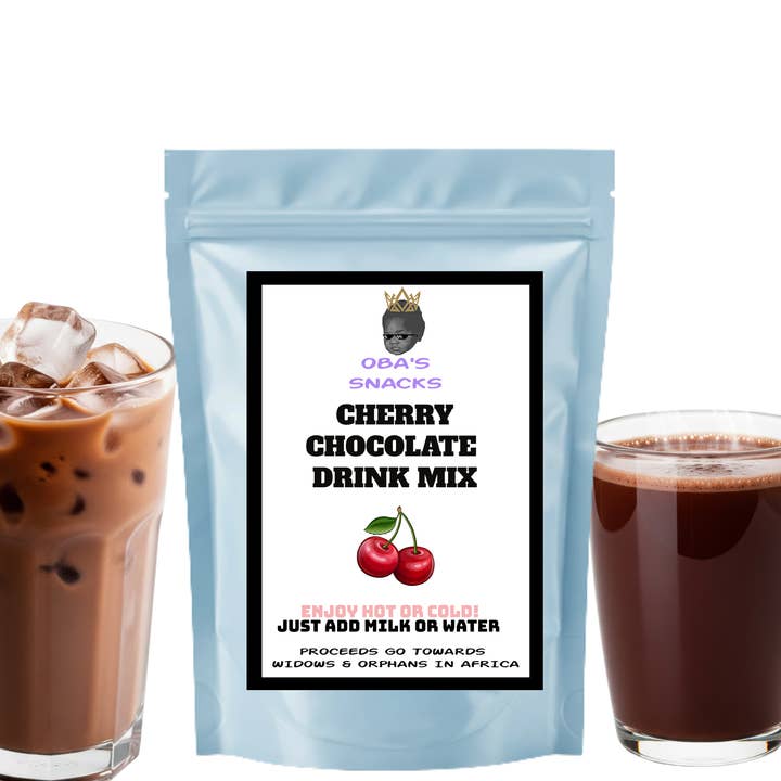 Premium Chocolate Drink Mix- Cherry for wholesale by Oba's Snacks