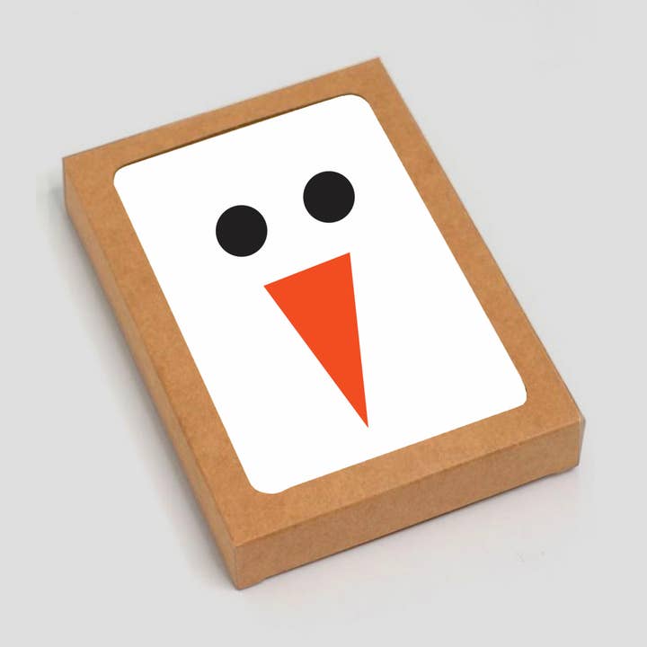 Snowman Design: Boxed uppsättning 6 kort för wholesale av Spaghetti & Meatballs