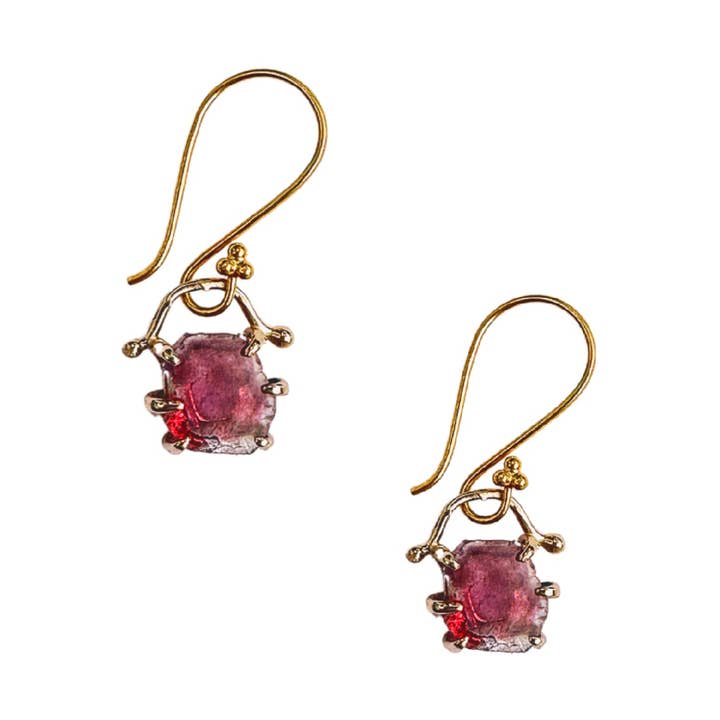Cuelga una rodaja de turmalina para venta al por mayor de Louisa Guild Jewelry
