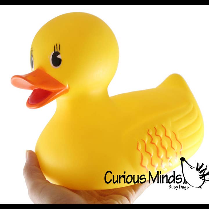 1 Jumbo 10.5" Rubber Ducky - Floating Duck Toy - Large Decor for wholesale by Curious Minds Toys