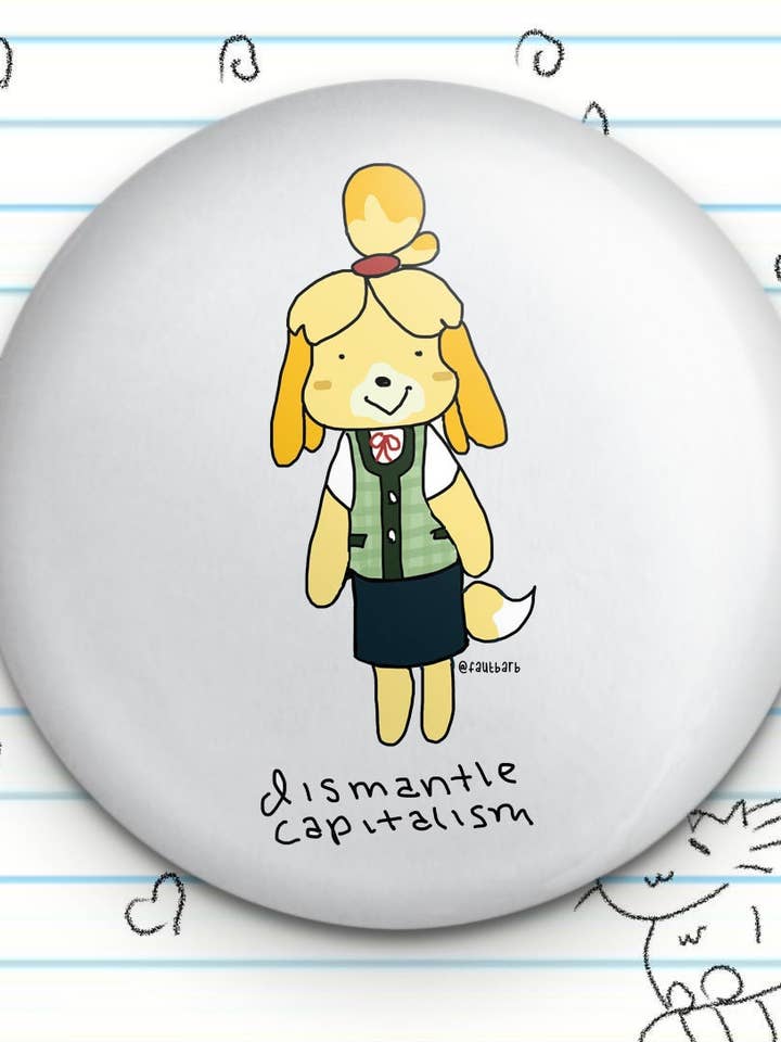 Botón Political Dog Meme de 1.25 pulgadas para venta al por mayor de Fautbarb