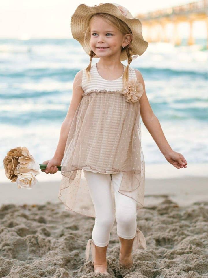 Seaside Sunset Bow Legging Set för wholesale av Mia Belle Girls • Wholesale