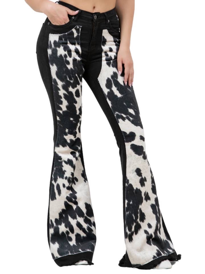 GJG Denim - Venta al por mayor Vaqueros - Mujer - Vaqueros negros Rodeo Bell Bottom