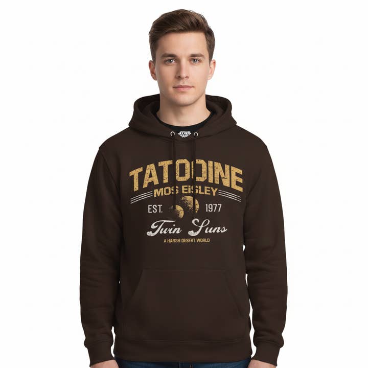 Star Wars Tatooine Twin Suns Hættetrøje – Officiel Licens for engroshandel hos COTTON DIVISION