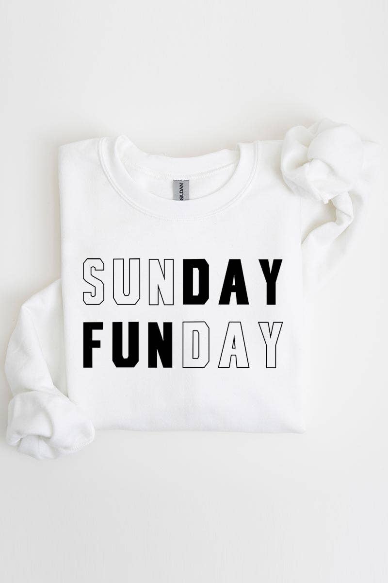 COLORBEAR - Vente Sweat-shirt à imprimés – femme - Chandails en molleton à motif graphique Sunday Funday9