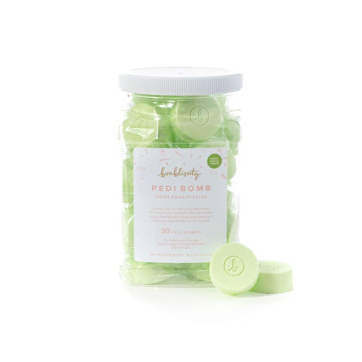 Bonblissity - Wholesale Bath Soak/Milk - Back Bar Pedi Bomb Foot Soak Fizzies (30 pcs) - Lemongrass