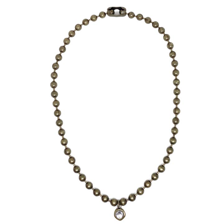 COLAR CRISTAL DE ASTRO DOURADO por atacado de JoRocco