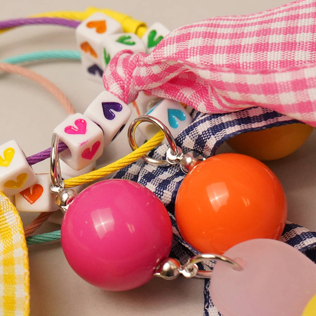 Fashion City – Porta-chaves - Mulher por atacado – Bolsa de Chaveiro Happy Face Flower xadrez com Arco Charme9